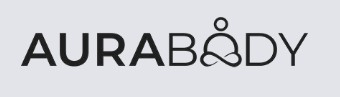 AuraBody logo: wordmark with a circular head and abstract body icon between AU and BODY